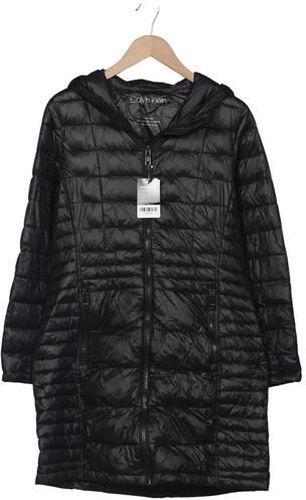 Damen Mantel, schwarz, Gr. L, Synthetik - Second Hand - Calvin Klein - Modalova
