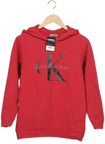 Jeans Damen Kapuzenpullover, rot, Gr. S, Baumwolle - Second Hand - Calvin Klein - Modalova