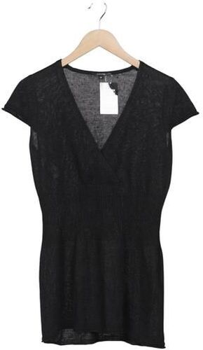 Damen Pullover, schwarz, Gr. EU 38, Leinen - Second Hand - Comma - Modalova