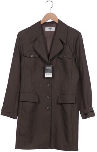 Damen Mantel, grau, Gr. EU 40, Synthetik - Second Hand - Cream - Modalova