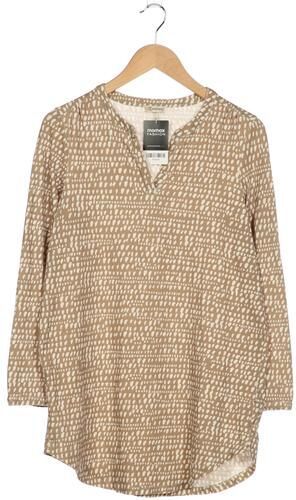 Damen Langarmshirt, beige, Gr. M, Elasthan, Baumwolle - Second Hand - Deerberg - Modalova