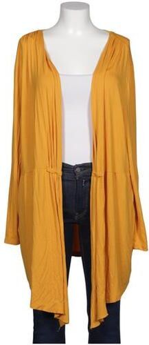 Damen Strickjacke, gelb, Gr. Xxl, Elasthan, Viskose - Second Hand - Deerberg - Modalova