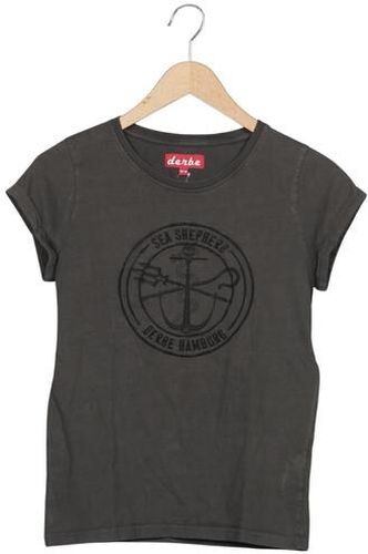 Damen T-Shirt, grau, Gr. EU 34, Baumwolle - Second Hand - Derbe - Modalova