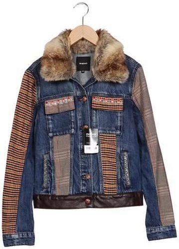 Damen Jacke, blau, Gr. EU 38, Elasthan, Baumwolle, Synthetik, Wolle, Viskose - Second Hand - Desigual - Modalova
