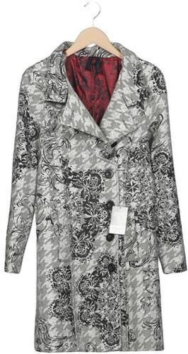 Damen Mantel, grau, Gr. EU 40, Baumwolle, Synthetik, Wolle, Viskose - Second Hand - Desigual - Modalova
