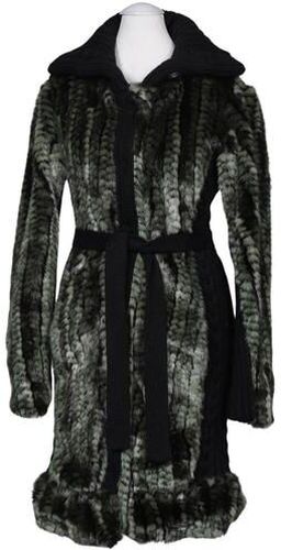 Damen Mantel, grün, Gr. EU 36, Synthetik, Wolle - Second Hand - Desigual - Modalova