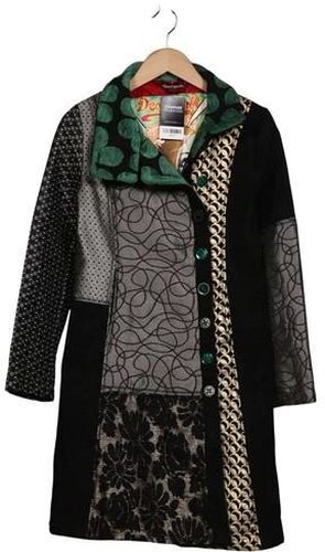 Damen Mantel, mehrfarbig, Gr. EU 42, Baumwolle, Synthetik, Wolle, Viskose - Second Hand - Desigual - Modalova