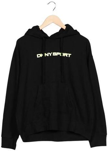 Damen Kapuzenpullover, schwarz, Gr. L, Baumwolle, Synthetik - Second Hand - DKNY by Donna Karan New York - Modalova