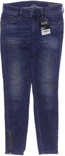 Damen Jeans, blau, Gr. W26 L30, Elasthan, Baumwolle, Leder, Synthetik - Second Hand - Diesel - Modalova