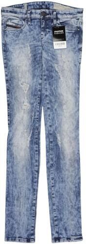 Damen Jeans, blau, Gr. W24 L30, Elasthan, Baumwolle, Leder, Synthetik - Second Hand - Diesel - Modalova