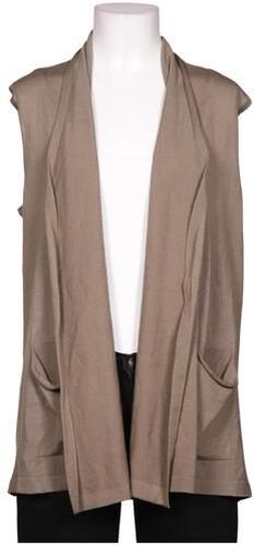 Damen Strickjacke, beige, Gr. M, Schurwolle - Second Hand - ESISTO - Modalova