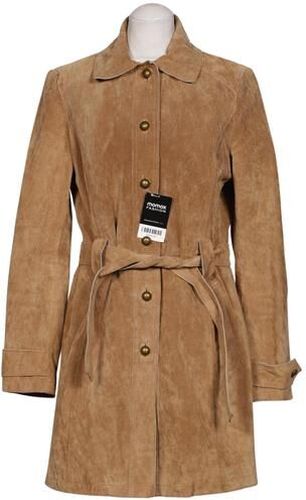 Damen Mantel, beige, Gr. EU 40, Leder, Synthetik - Second Hand - Esprit - Modalova