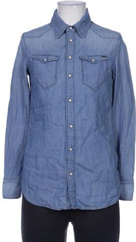 Damen Bluse, blau, Gr. XS, Baumwolle, Kunstleder - Second Hand - G STAR RAW - Modalova