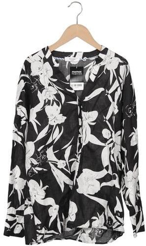 Damen Bluse, schwarz, Gr. EU 38, Leinen - Second Hand - GC FONTANA - Modalova