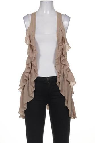Damen Weste, beige, Gr. XS, Baumwolle, Synthetik, Viskose - Second Hand - H&M - Modalova