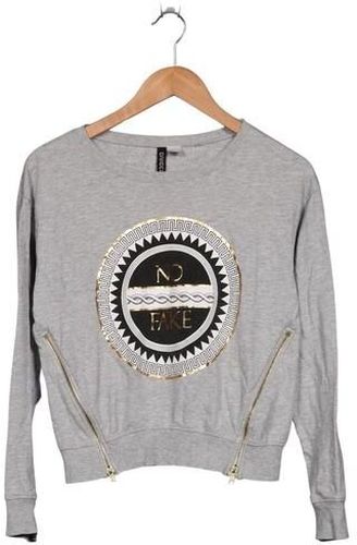 Damen Sweatshirt, grau, Gr. XS, Baumwolle, Viskose - Second Hand - H&M - Modalova