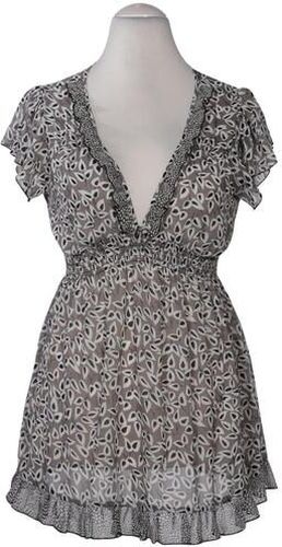 Damen Bluse, grau, Gr. EU 36, Synthetik - Second Hand - Hallhuber - Modalova