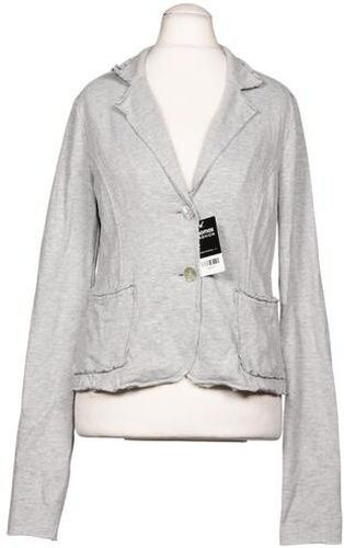Damen Blazer, grau, Gr. EU 38, Baumwolle, Synthetik - Second Hand - heine - Modalova