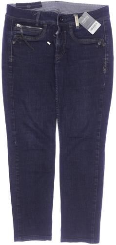 Damen Jeans, marineblau, Gr. EU 40, Elasthan, Baumwolle - Second Hand - High - Modalova