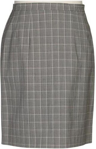 Damen Rock, grau, Gr. EU 42, Elasthan, Schurwolle, Synthetik, Viskose - Second Hand - Hirsch - Modalova