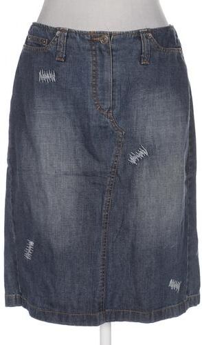 Damen Rock, blau, Gr. EU 38, Baumwolle - Second Hand - Hirsch - Modalova