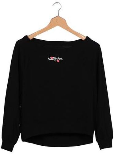 Damen Sweatshirt, schwarz, Gr. M, Baumwolle, Synthetik - Second Hand - Hollister - Modalova
