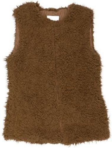 Damen Weste, braun, Gr. M, Synthetik - Second Hand - Ichi - Modalova