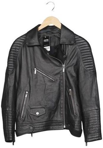 Damen Jacke, schwarz, Gr. EU 36 (F 38), Leder - Second Hand - Karl by Karl Lagerfeld - Modalova