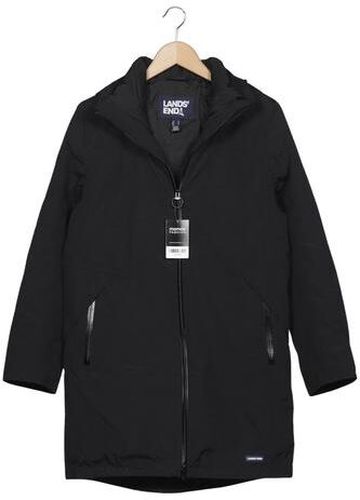 Damen Mantel, schwarz, Gr. M, Synthetik - Second Hand - Lands End - Modalova