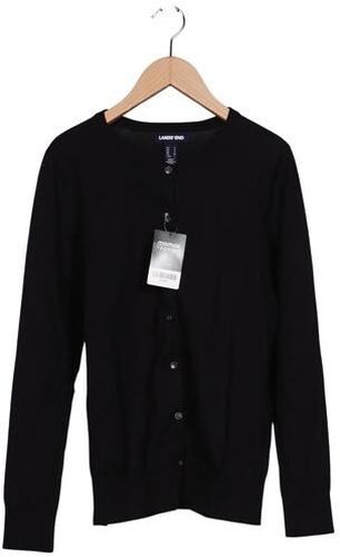 Damen Strickjacke, schwarz, Gr. S, Elasthan, Baumwolle, Synthetik - Second Hand - Lands End - Modalova