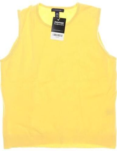 Damen Pullover, gelb, Gr. M, Elasthan, Baumwolle, Synthetik - Second Hand - Lands End - Modalova