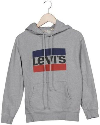 Damen Kapuzenpullover, grau, Gr. Xxs, Baumwolle - Second Hand - Levis - Modalova