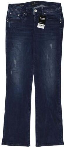 Damen Jeans, marineblau, Gr. W28 L32, Elasthan, Baumwolle, Leder - Second Hand - LTB - Modalova