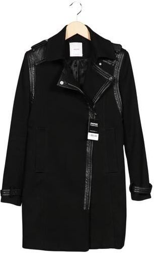 Damen Mantel, schwarz, Gr. S, Elasthan, Leder, Synthetik, Viskose - Second Hand - Mango - Modalova