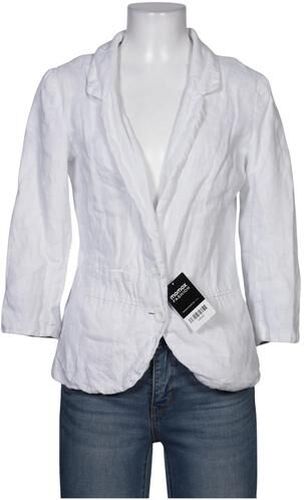 Damen Blazer, weiß, Gr. EU 38, Leinen, Synthetik - Second Hand - Malvin - Modalova