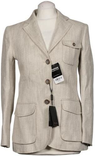 Damen Blazer, beige, Gr. EU 38, Baumwolle, Leinen, Synthetik - Second Hand - Massimo Dutti - Modalova