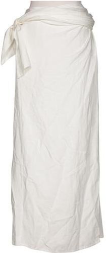 Damen Rock, weiß, Gr. EU 42, Leinen, Synthetik, Viskose - Second Hand - Massimo Dutti - Modalova