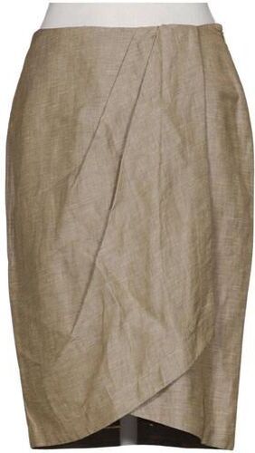 Damen Rock, braun, Gr. EU 34, Baumwolle, Leinen, Viskose - Second Hand - Max Mara - Modalova