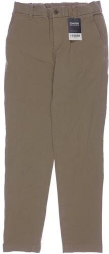 Damen Stoffhose, beige, Gr. W28 L28, Elasthan, Baumwolle - Second Hand - Muji - Modalova