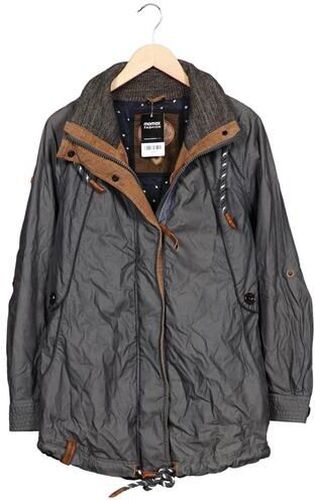 Damen Mantel, grau, Gr. L, Baumwolle, Synthetik - Second Hand - Naketano - Modalova