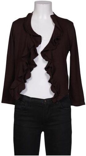 Damen Strickjacke, bordeaux, Gr. XS, Baumwolle - Second Hand - Peruvian Connection - Modalova