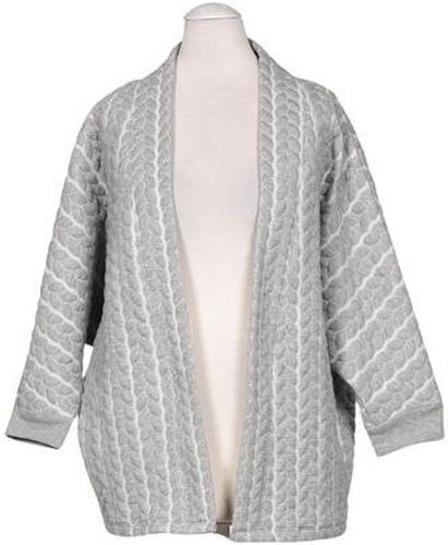 Damen Strickjacke, grau, Gr. EU 40 (UK 12), Elasthan, Synthetik, Viskose - Second Hand - Pieces - Modalova