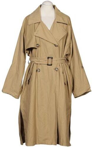 Damen Mantel, beige, Gr. M, Baumwolle, Synthetik - Second Hand - Pull & Bear - Modalova