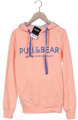 Damen Kapuzenpullover, orange, Gr. S, Elasthan, Baumwolle, Synthetik - Second Hand - Pull & Bear - Modalova