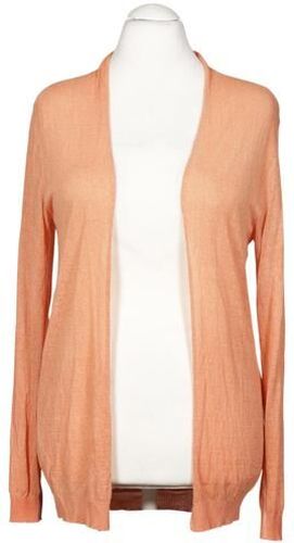 Damen Strickjacke, orange, Gr. EU 42, Leinen, Synthetik, Viskose - Second Hand - Qiero - Modalova