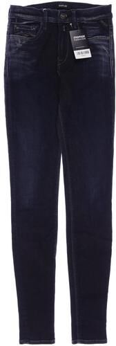 Damen Jeans, blau, Gr. W25 L30, Elasthan, Baumwolle, Leder, Synthetik - Second Hand - Replay - Modalova