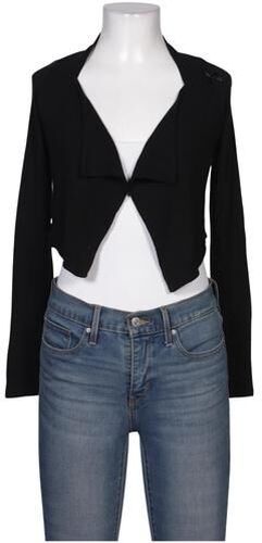 Damen Strickjacke, schwarz, Gr. Xxs, Elasthan, Wolle, Viskose - Second Hand - Rinascimento - Modalova