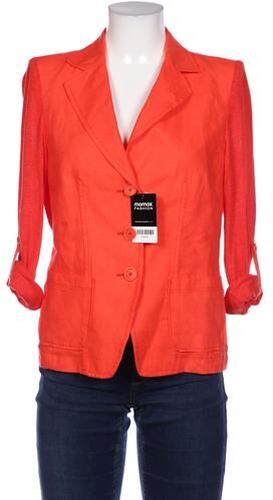 Damen Blazer, rot, Gr. EU 40, Leinen - Second Hand - Riani - Modalova