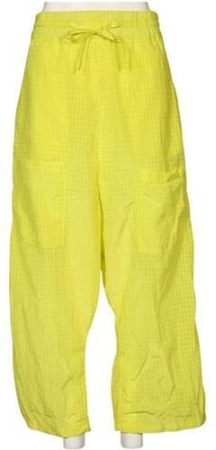 Damen Stoffhose, neon, Gr. M, Synthetik - Second Hand - Rundholz - Modalova