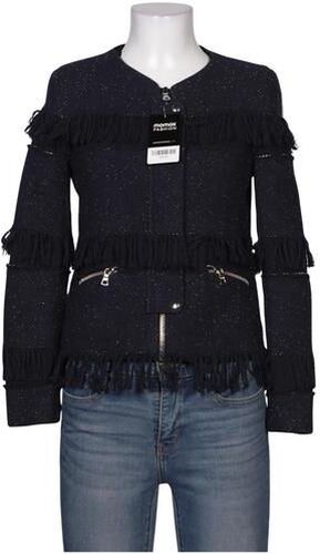 Damen Blazer, marineblau, Gr. EU 34 (F 36), Baumwolle, Synthetik, Viskose - Second Hand - Sandro - Modalova